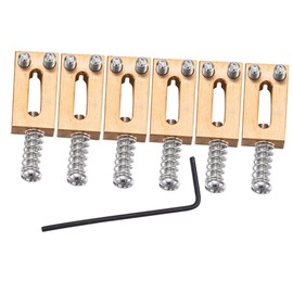 CORHAD 6pcs Electric Guitar Bridge Saddle Guitar Bridge Saddles Replacement for