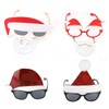 4pcs Santa Claus Cute Christmas Eyeglasses Costume Party Glasses Photography