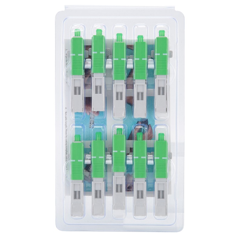 10Pcs Fiber Optic Quick Connector Embedded SC/for APC Fast Cold