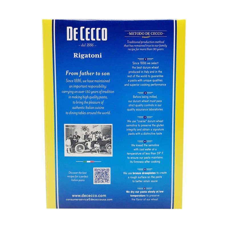 De Cecco Rigatoni No.24-16 oz