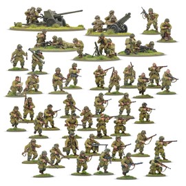 Warlord Games US Airborne (D-Day) Currahee! Starter Army 28 mm Scale Plastic Miniatures for Bolt Action Highly Detailed World War 2 Miniatures