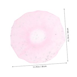 Ipetboom 3 Pcs Reusable Shower Caps for Women Hair Protection with Elegant Foil Trim Breathable Mesh Design for Beauty Salon and Home Use