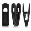 Tinfol Black Plastic Hanger Clips 40 Pack, Large Opening Pant