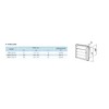 Backflow Flap 100 mm Ventilation Grille Stainless Steel with Moving