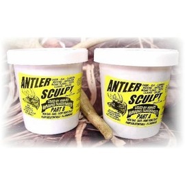 Antler Sculpt Epoxy - 3 Pound Unit - 2 Pints - Antler Art - Cir-Cut Corporation - Restore Your Trophy To Its Original Glory ! Deer - Elk - Claws - Teeth - Horns - Antlers