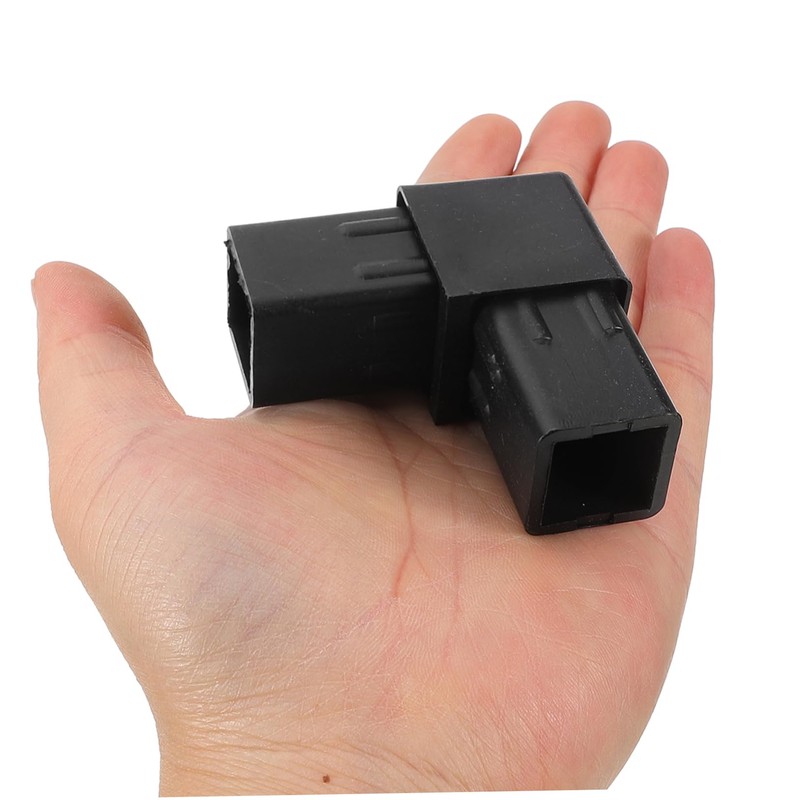 SHINEOFI 10pcs Plastic Square Tubing Connector Fittings Shape Joints for