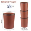 RERIVER Felt-Lined PU Leather Dice Cup Set, 6 Quiet Dice