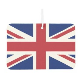 Unbranded 2 Pack UK Union Jack Flag Car Air Freshener Flags Freshie Aromatherapy Gift - 1mm Vial Only No Air Freshener
