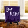 Signs ByLITA Start Today 5"x 5" Square Table Sign With