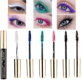 KTouler 6 Colors Colorful Mascara, Volumizing, Long-lasting, Waterproof, Vegan, Fine Brush, Natural Eye Makeup