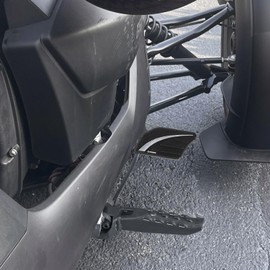 NICECNC Rear Brake Peg Pedal Extender Larger Brake Pedal Compatible with Can-Am Ryker 900 Sport ACE 2022 2023, Ryker 600 Ace 2022 2023, Ryker 600 2019 2020 2021, Aluminium, Black