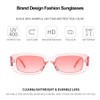 Dollger Vintage Rectangle Sunglasses Women Men UV400 Protection Fashion Square