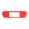 carpart2021 Red Alloy Rear License Plate Filler Frame Trim Cover