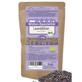 Organic Lavender Flowers | Real Lavender | Lavandula angustifolia | Lavender Tea | 25 g | direct&friendly