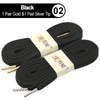 YJRVFINE 2 Pair Solid Color Thick Flat Shoelaces for Sneakers