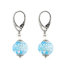Venetiaurum by Linea Italia - Women's Earrings with Original Murano Glass Beads and 925 Silver - Jewellery Made in Italy Certified