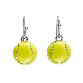 GIMMEDAT Tennis Ball Enamel Dangle Earrings Player Jewelry Woman Gift