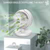 SYBOYEGE Fan for Bedroom,Desk Fan with USB Charging & 5600mAh