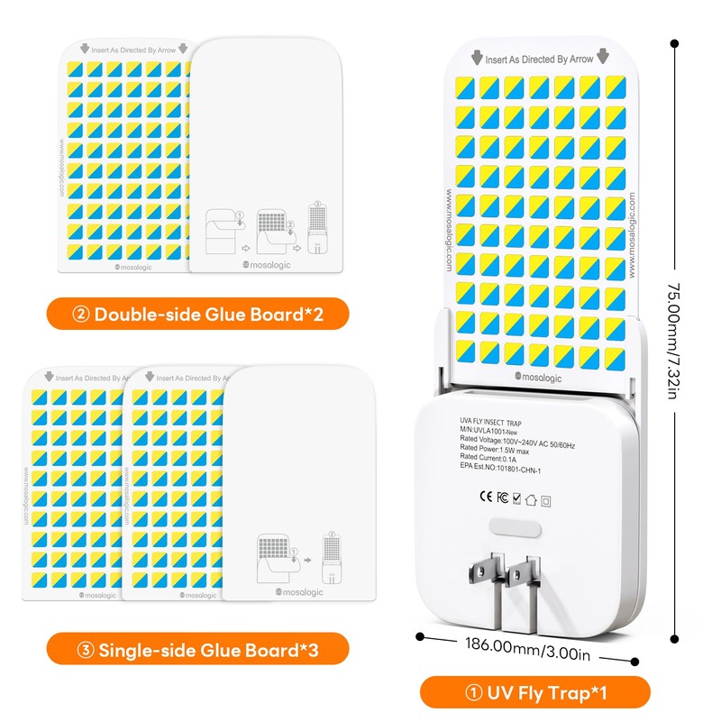 Mosalogic Fruit Fly Traps for Indoors Gnat Trap for House