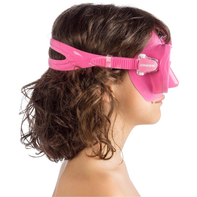 Cressi Men's F1 Frameless Unisex Child Junior Diving Mask, Pink,