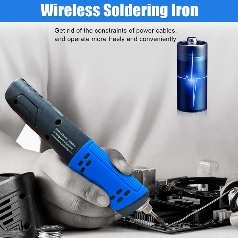 ANBES Cordless Soldering Iron Kit LED Display Portable Soldering Tools
