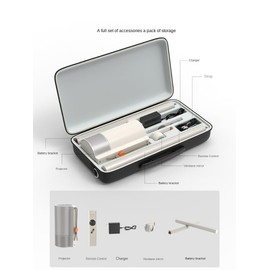 Rokeblau Projector Storage Carrying Case for XGIMI MOGO 3 Pro and Powerbase Stand, Hard EVA Portable Case Perfectly fits with MOGO 3 Pro, Accessories,Shock-Proof, Water-Proof, Drop-Proof