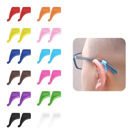 SooGree Glasses Ear Grip Kids and Adults Sport Eyeglass Strap Holder, Eyewear Retainer, Silicone Anti Slip Holder For Glasses, Eyeglass Temple Tip 12 pairs Multicolored (Small Size)