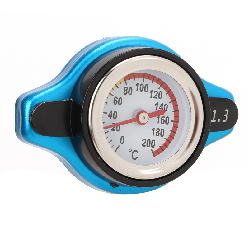Aluminum Alloy Radiator Cap with Temperature Gauge Pressure Adjustment Leakproof