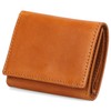 Retry Trifold Men's Mini Wallet, Slim, Genuine Leather, Compact, Large