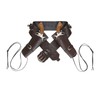 WIDMANN Brown Double Holster Belt Cowboy Wild West Fancy Dress