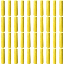 ywmigl 40 Pcs Sidewalk Chalks for Kids Non Toxic Jumbo Chalk for Party Gift Outdoor Art Classroom Play Painting (Yellow)