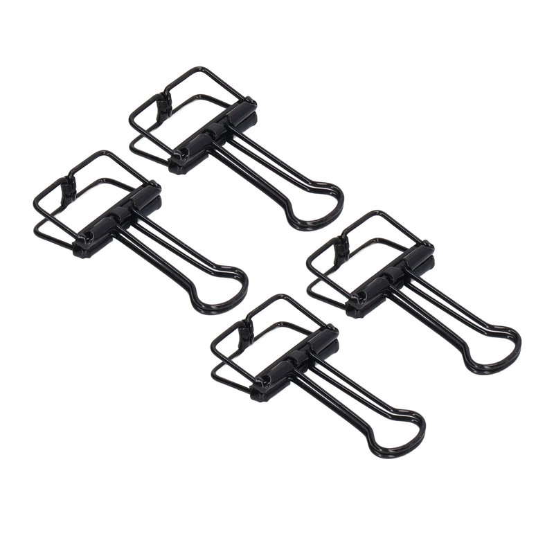 80Pcs Hollow Binder Clips 0.7in Sturdy Metal Hollow Out Strong