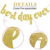 Best Day Ever Banner Hanging Garland for Wedding Decorations Bridal