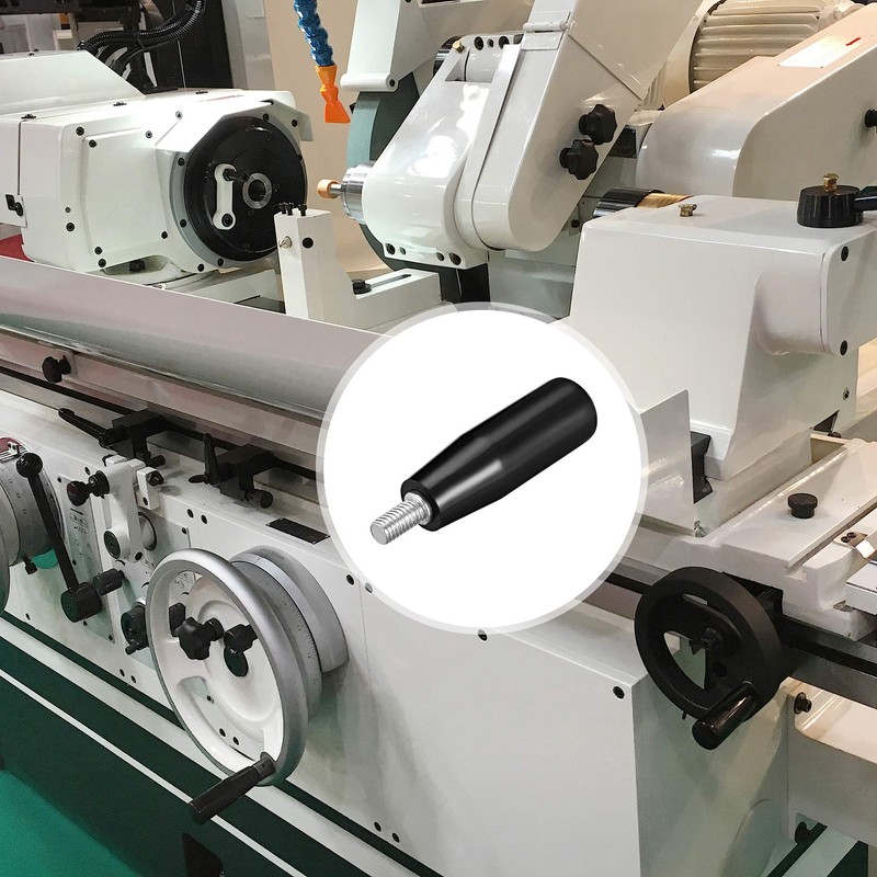 sourcing map 5Pcs Revolving Handwheel Machine Handle M12 Male Threaded