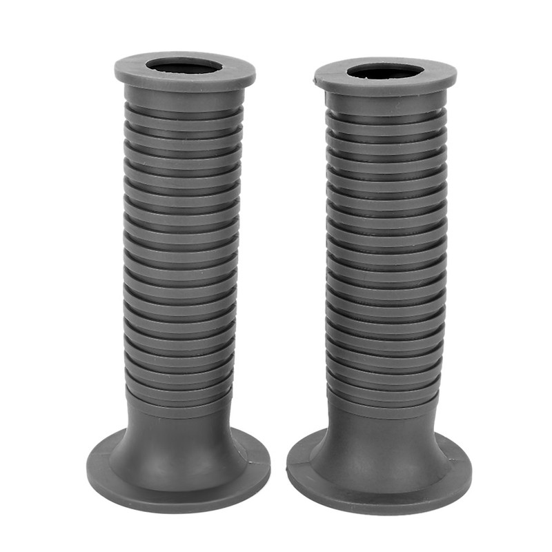 Pair of 25/28mm 1in TPU Motorcycle Hand Grip Gray Modified