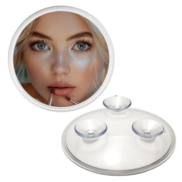 Sanmeizu 6.33" Magnifying Mirror Makeup Mirror (White, 15X)