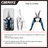 CEERAYZ 185mm All Purpose, Heavy Duty Scissors, Garden Shears, Scissors