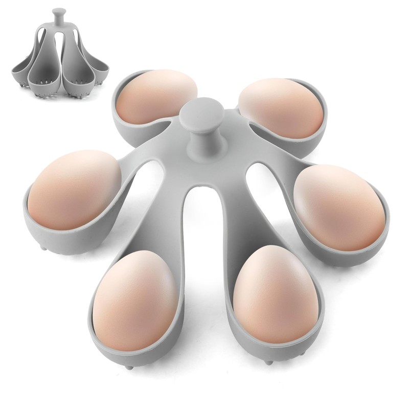 Silicone Egg Boiler Rack Freestanding Egg Boiler Eggs Cooker Hard