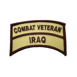 HMC Combat Veteran Iraq 4 inch Hat or cap Patch H1670 F1D10K