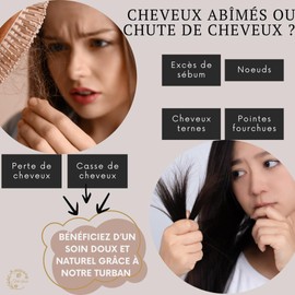 Ade'Soie I Turban Women's 100% Mulberry Silk 22 Momme Class 6A I Hair Care Accessories Night and Day I Adjustable Silk Hood for All Hair Types, champagner