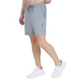 90 Degree by Reflex Mens Quick Dry Workort Short 7" Side Pocket Shorts with Drawstring - Weathervane - XL
