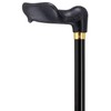 Unisex Adjustable Palm Grip Cane Metallic Black -Affordable Gift! Item