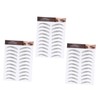 Mikinona False Eyebrow Stickers Makeup Tool 3 Pack Instant Natural