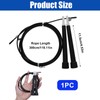SOWBUD Weighted Skipping Rope, Black Speed Skipping Ropes for Primary
