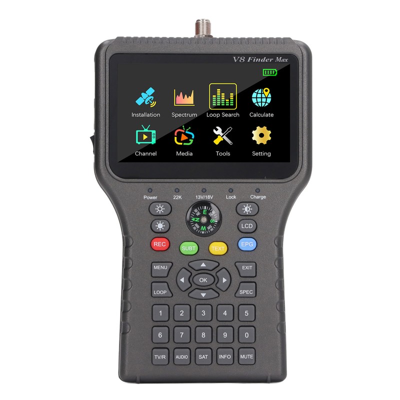 Satellite Finder with Compass Function 4000mAh 4.3in TFT LCD Display