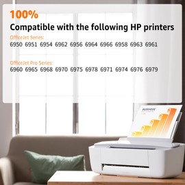 NineLeaf 902XL Ink Cartridge Replacement for HP 902 XL Compatible with OfficeJet 6954 6962 OfficeJet Pro 6968 6970 6978 Printer(8 Combo Pack, Black Cyan Magenta Yellow)