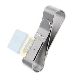 HUIOP Cue Chalk Case, Stainless Steel Cue Chalk Clip Snooker Billiards Chalk Holder Pool Cue Magnetic Chalk Holder with Clip,Steel Cue Chalk Clip