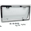 Plate Jade 2 Pack Premium Silver License Plate Frame, Solid
