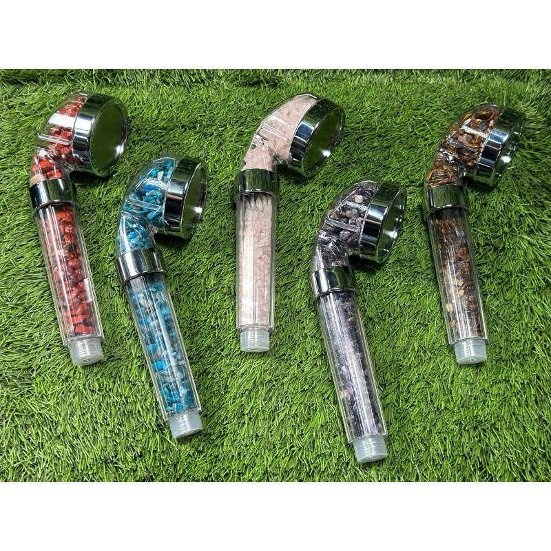 CaNatureLover Moonstone Crystal Shower Head / Natural Crystal Shower Head