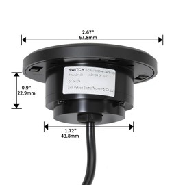 Okin Recliner Replacement Parts, 2 Button Round Hand Control Handset 5 pin Plug, Lift Chair Control Replacement for Power Recliner Chair, Electric Recliner, Sofa Reclinable